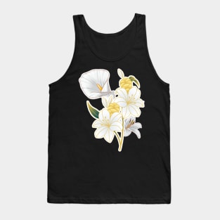 Yellow Tulip Flowers Tank Top